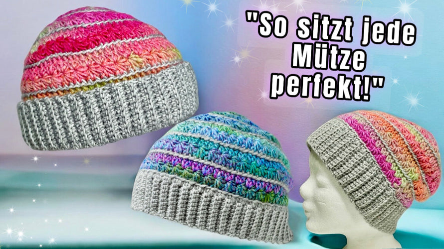 Mütze Sternenglanz / alle Größen - Häkelanleitung