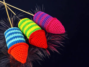 Silvester-Rakete häkeln – kleine Deko mit großer Wirkung