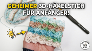Schönes Häkelmuster ohne Aufwand (nur 1 Reihe!) Videoanleitung