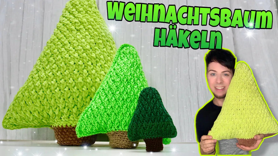 Weihnachtsbaumkissen häkeln – schnell gemacht, super kuschelig & perfekt für die Weihnachtszeit