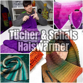 Tücher, Schals & Halswärmer – Häkelanleitungen