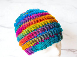 Crochet pattern - Bucati Cordi hat