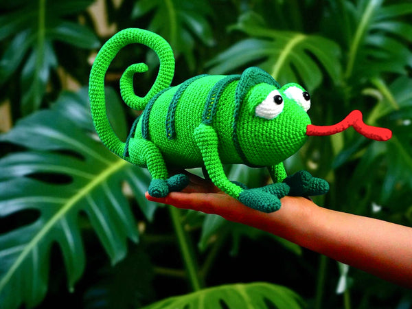 Häkelanleitung - Chamäleon Maik