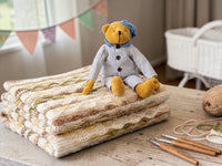 Häkelanleitung - Baby Decke mit einfachem 3D Muster