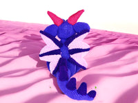 Crochet pattern - Big fluffy dragons