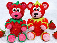 Crochet pattern - Sweet Strawberry Bear
