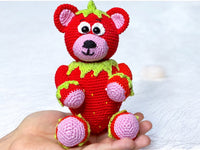 Crochet pattern - Sweet Strawberry Bear