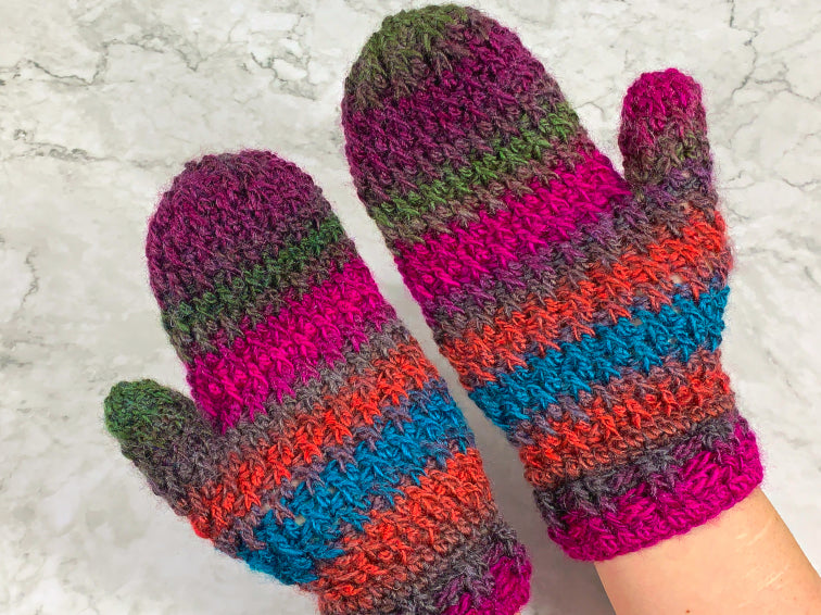 handschuhe tunesisch häkeln Häkelanleitung - Handschuhe