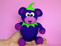 Crochet pattern - Sweet Blackbear / Raspberry