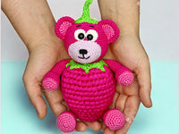 Crochet pattern - Sweet Blackbear / Raspberry