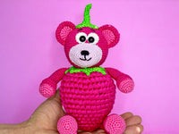 Crochet pattern - Sweet Blackbear / Raspberry