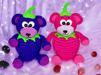 Crochet pattern - Sweet Blackbear / Raspberry