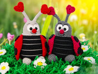 Crochet pattern - Ladybug couple in love