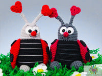 Crochet pattern - Ladybug couple in love