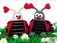 Crochet pattern - Ladybug couple in love