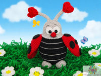 Crochet pattern - Ladybug couple in love
