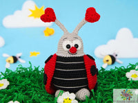 Crochet pattern - Ladybug couple in love