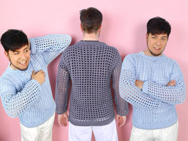 Häkelanleitung – Luftiger oversize Netzpullover ,,Heel" unisex