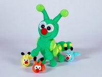 Crochet pattern - Raupi - the fluffy caterpillar