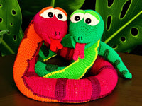 Crochet pattern - Fluffy giant snake