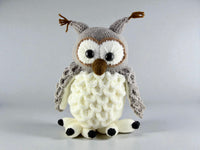 Crochet pattern - fluffy snowy owl Hedwig