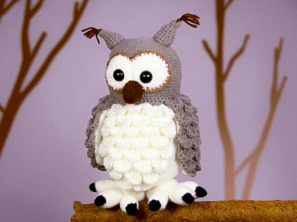 Häkelanleitung - flauschige Schneeeule Hedwig