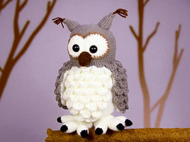 Crochet pattern - fluffy snowy owl Hedwig