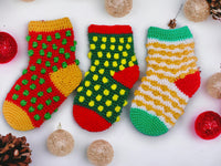 Häkelanleitung - Socken Adventskalender - mit 8 Sockenmustern