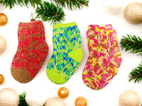 Häkelanleitung - Socken Adventskalender - mit 8 Sockenmustern