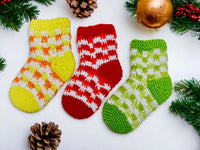 Häkelanleitung - Socken Adventskalender - mit 8 Sockenmustern