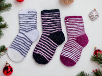 Häkelanleitung - Socken Adventskalender - mit 8 Sockenmustern