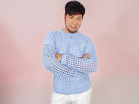 Häkelanleitung – Luftiger oversize Netzpullover ,,Heel" unisex