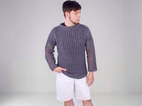 Häkelanleitung – Luftiger oversize Netzpullover ,,Heel" unisex