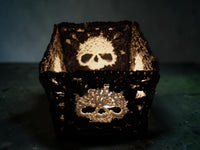 Häkelanleitung - Totenkopf Granny Teelicht