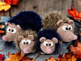Häkelanleitung - Igel Familie