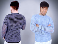Häkelanleitung – Luftiger oversize Netzpullover ,,Heel" unisex