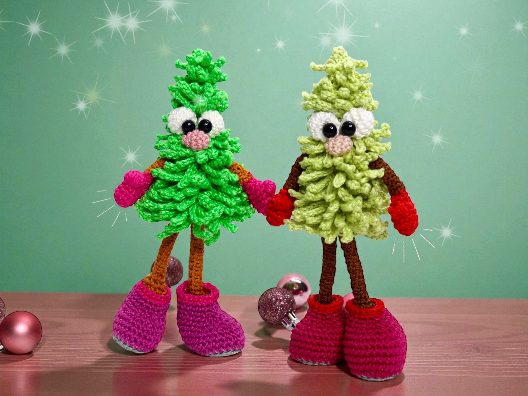 handschuh weihnachtsbaum anleitung Häkelanleitung
