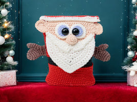 Häkelanleitung - Weihnachtsmann Geschenktasche