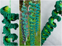 Crochet pattern - 4 decorative wind chimes set
