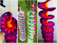 Crochet pattern - 4 decorative wind chimes set