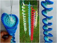Crochet pattern - 4 decorative wind chimes set