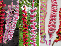 Crochet pattern - 4 decorative wind chimes set
