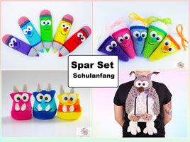 Häkelanleitung - Spar Set Schulanfang