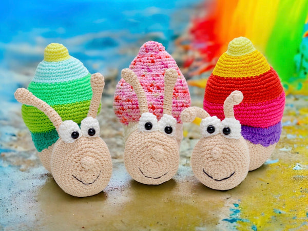 Häkelanleitung - Zuckersüße Schnecke Küma