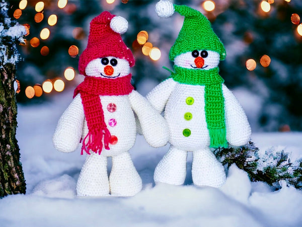Häkelanleitung - Kümas Schneemänner