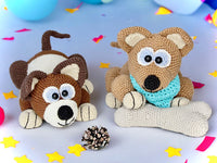 Crochet pattern - Fluffy puppies