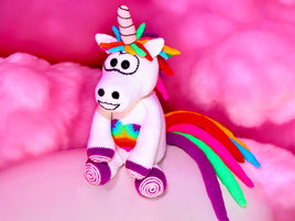 Häkelanleitung - Regenbogen Einhorn