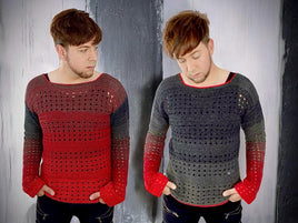 Häkelanleitung Häkelpullover ''Lizzy'' Lochmuster und Überraschungseffekt