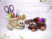Crochet pattern - Bunny pen/needle holder